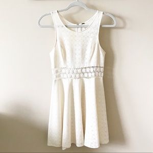 Free People Dress W/ Floral Embroidered Waist / 2